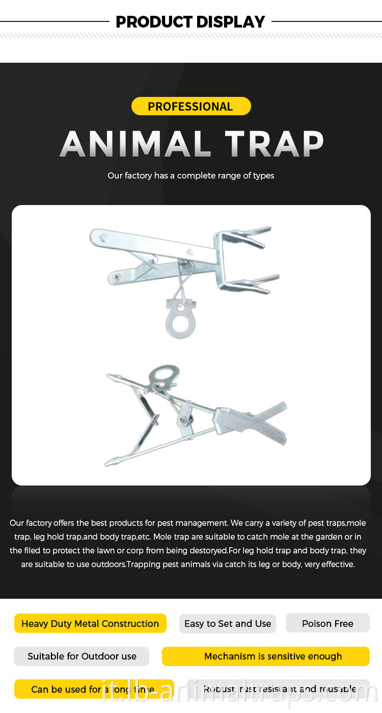 Mole Trap With Strong Spring